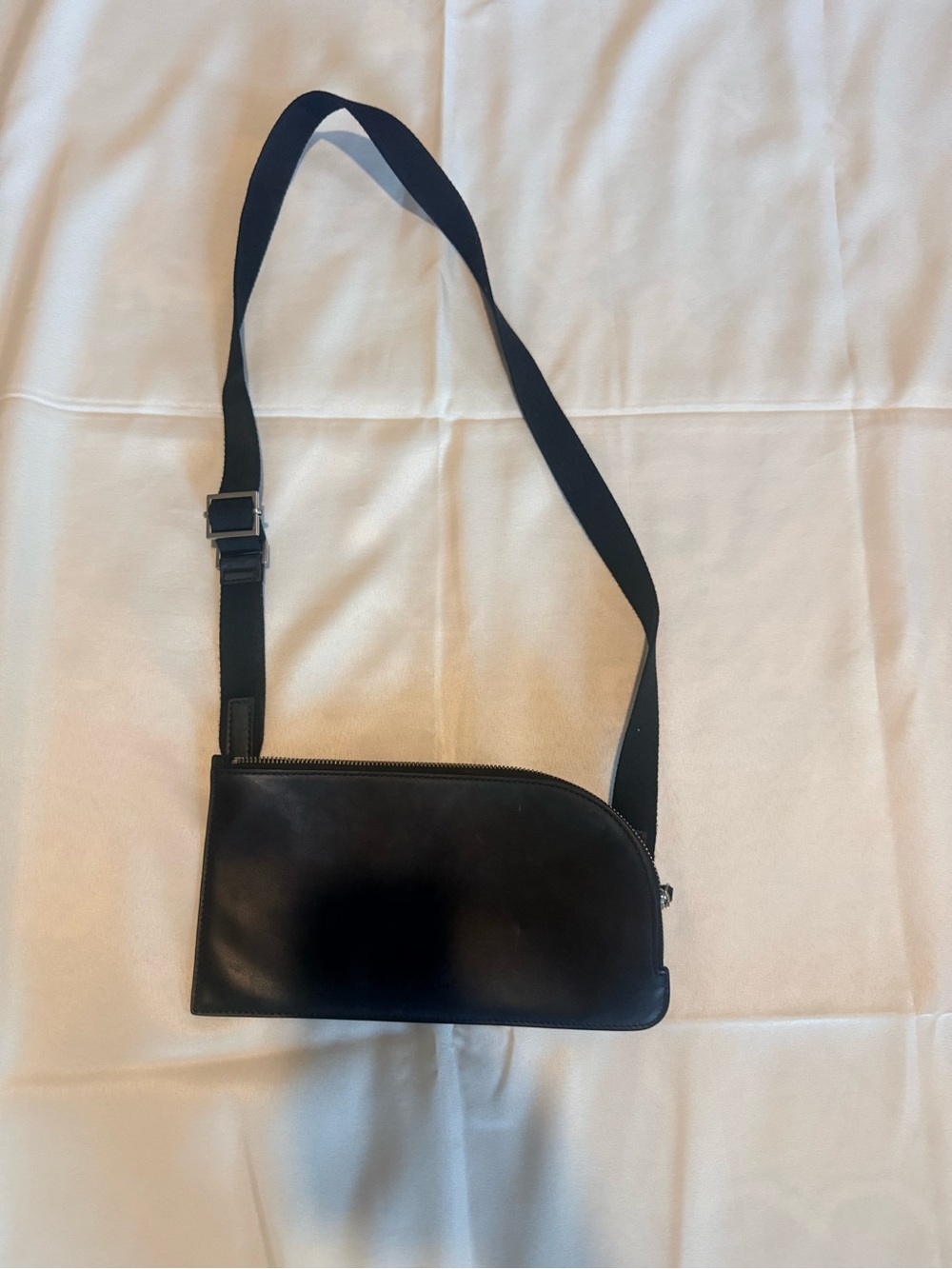 Everlane Black Leather Belt Bag